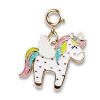 Charm It! - Gold Flying Unicorn Charm