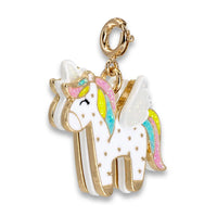 Charm It! - Gold Flying Unicorn Charm