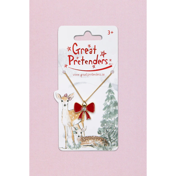 Great Pretenders - Holiday Bow Necklace