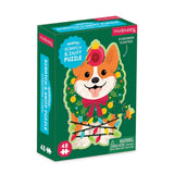 Mudpuppy - Mini Scratch & Sniff Puzzle - Christmas Corgi