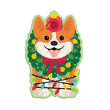 Mudpuppy - Mini Scratch & Sniff Puzzle - Christmas Corgi