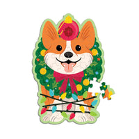 Mudpuppy - Mini Scratch & Sniff Puzzle - Christmas Corgi