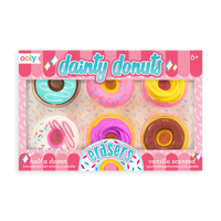 Ooly - Dainty Donuts Pencil Erasers - Set of 6